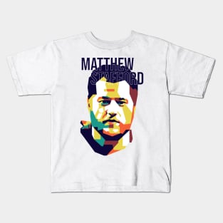 Matthew Stafford on WPAP Art Kids T-Shirt